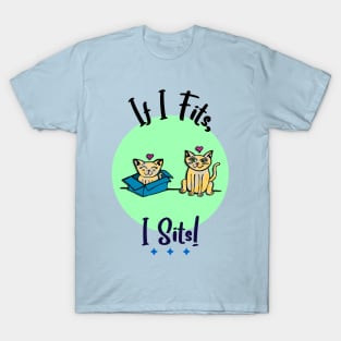 If I Fits I Sits Cats T-Shirt